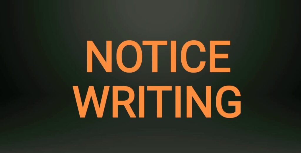 Notice writing 2 1