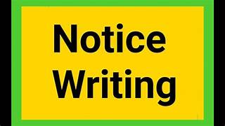 Notice writing 4