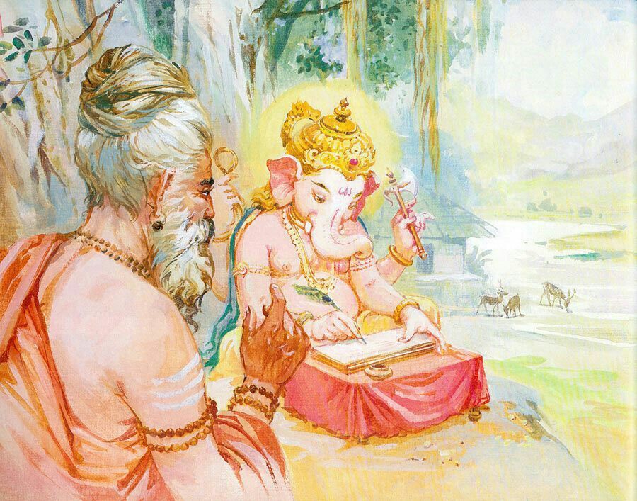 Ganesha with Vyasa