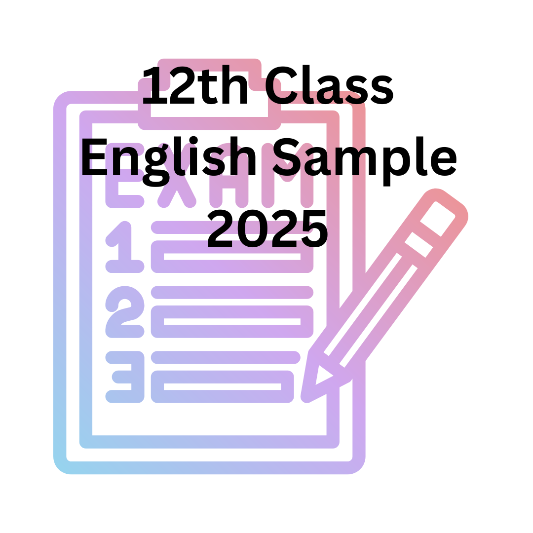 12th Class English Sample 2025