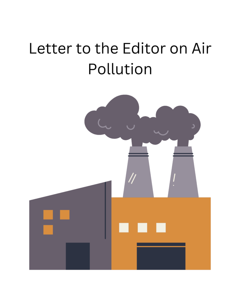 Letter to the Editor on the Air Pollution