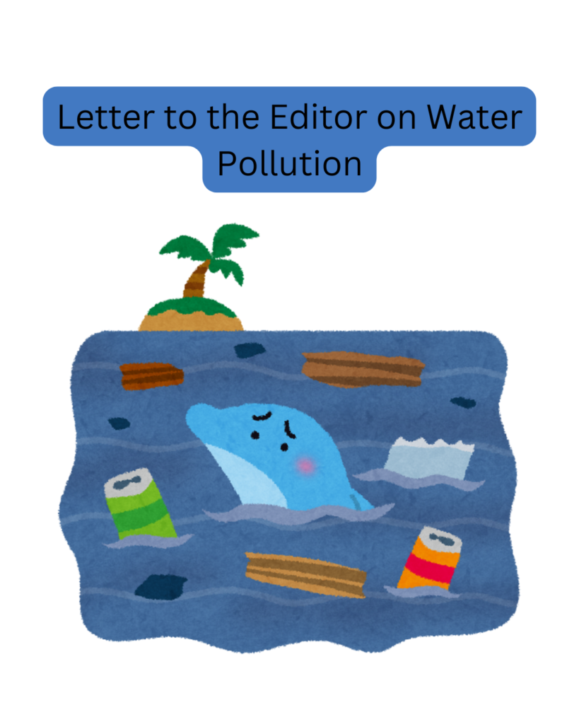 Letter to the Editor on Water Pollution