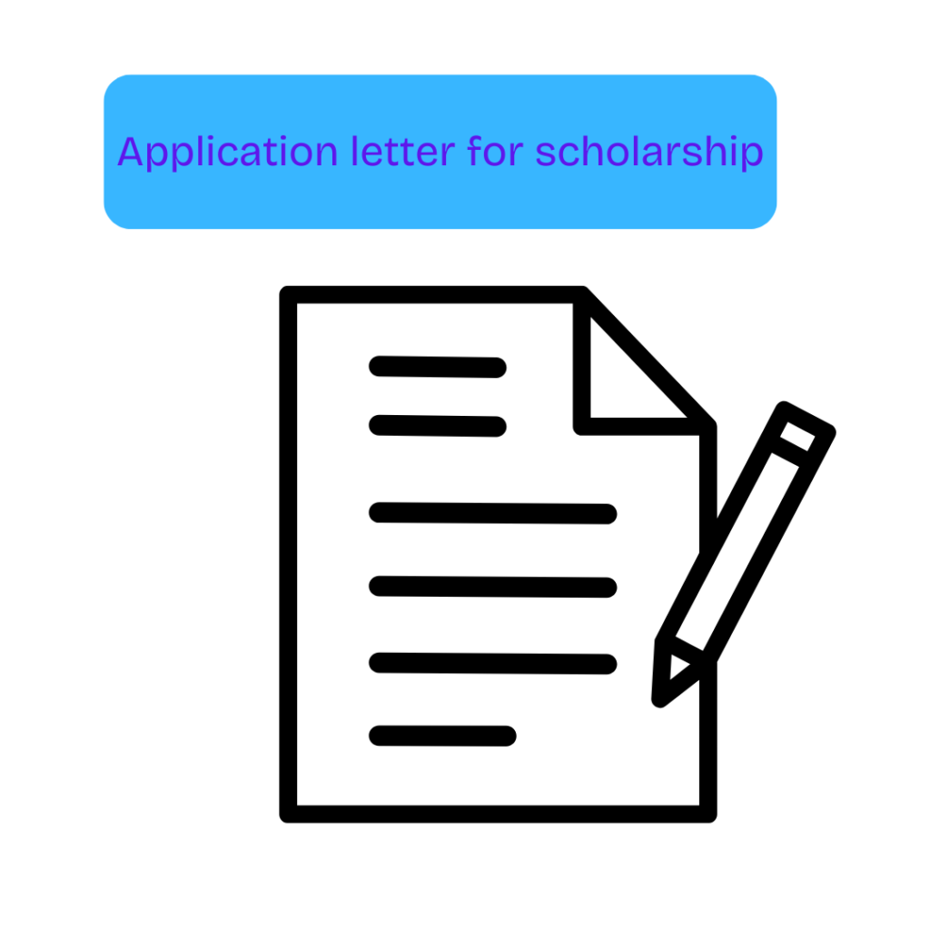 application letter for scholarship.