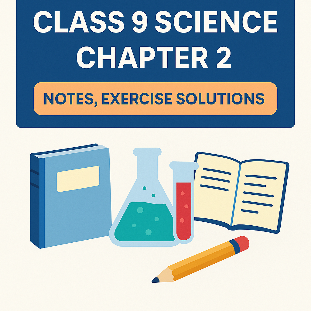 Class 9 Science Chapter 2 – Notes, Exercise Solutions
