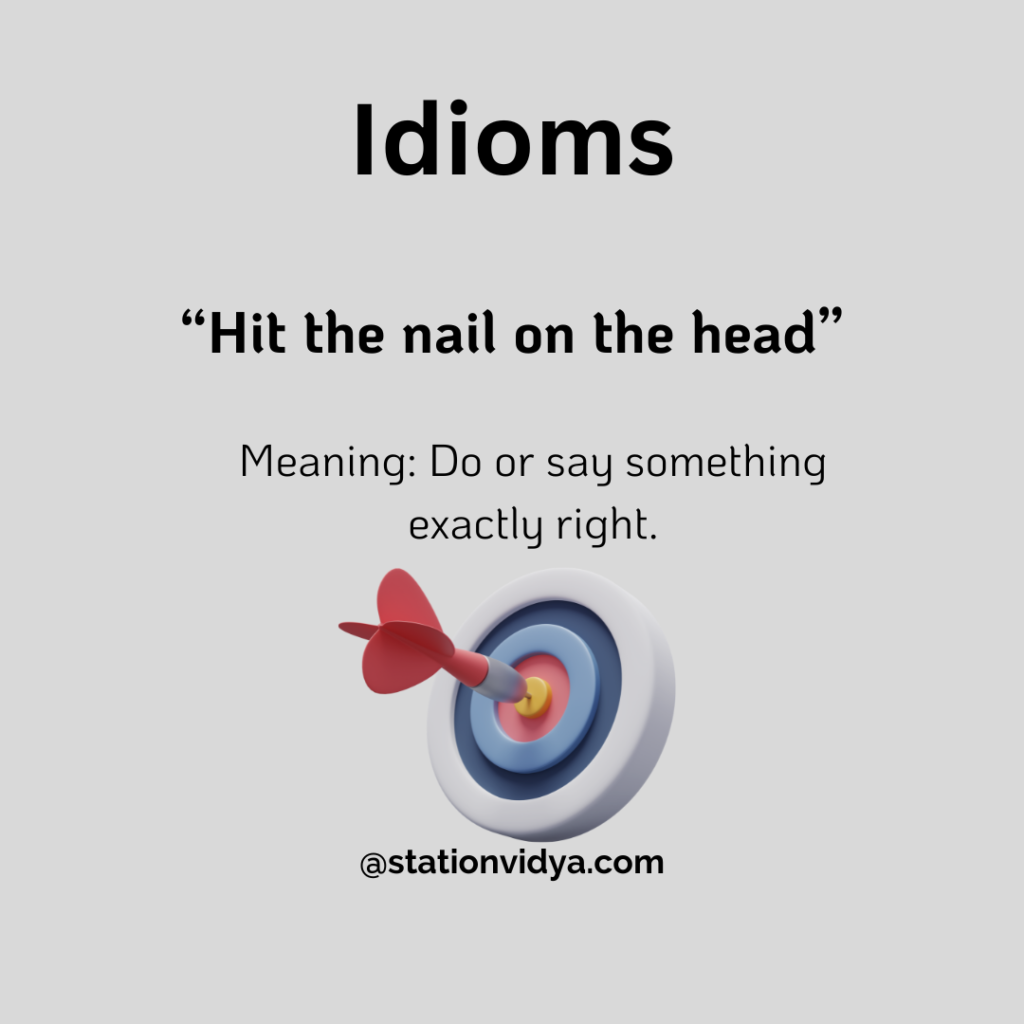 idioms and phrases